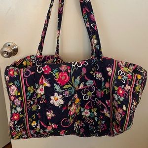 Vera Bradley Large Travel Duffle- Ribbons pattern